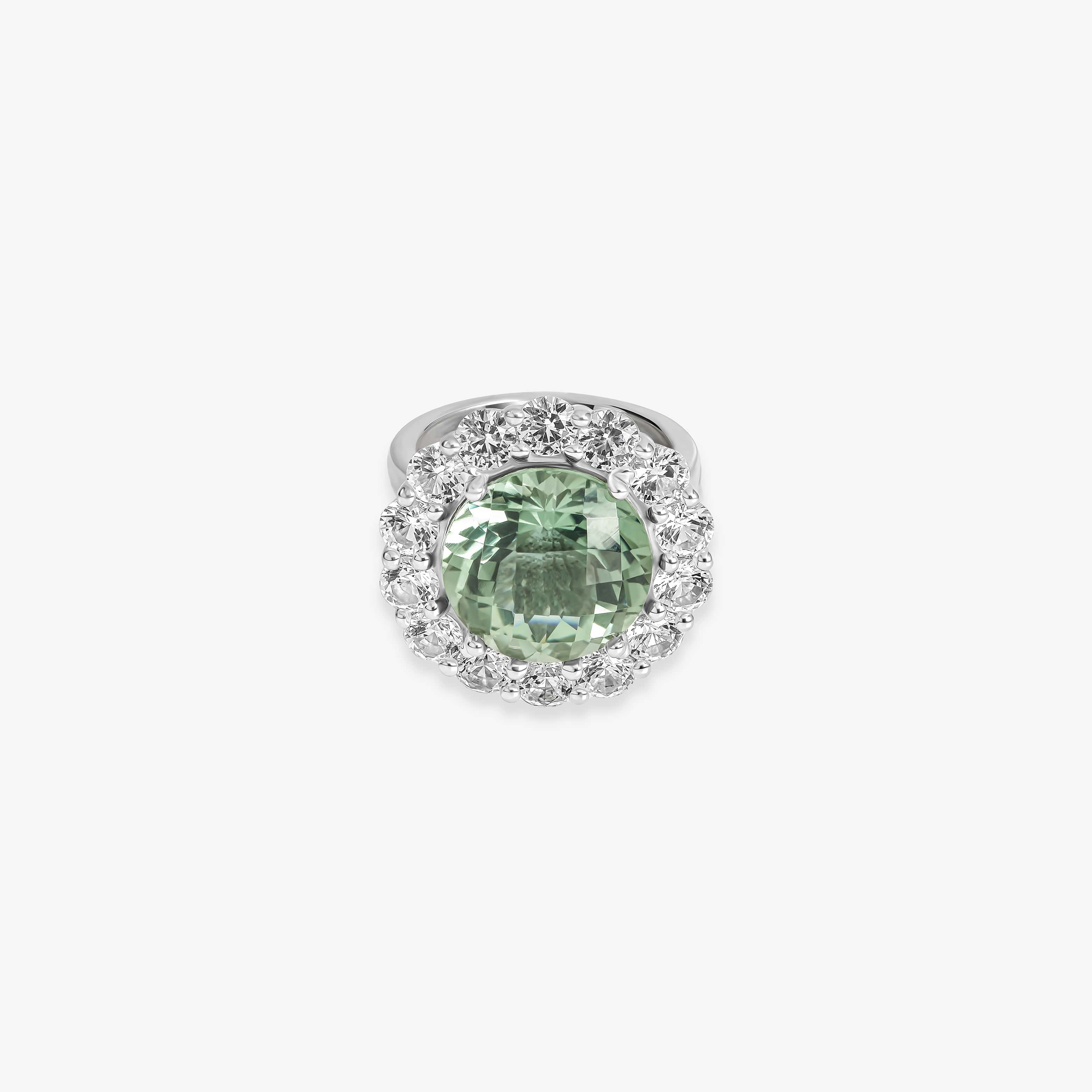 1970's Emerald Diamond Satin Finish White Gold Cocktail Ring – Bardys  Estate Jewelry