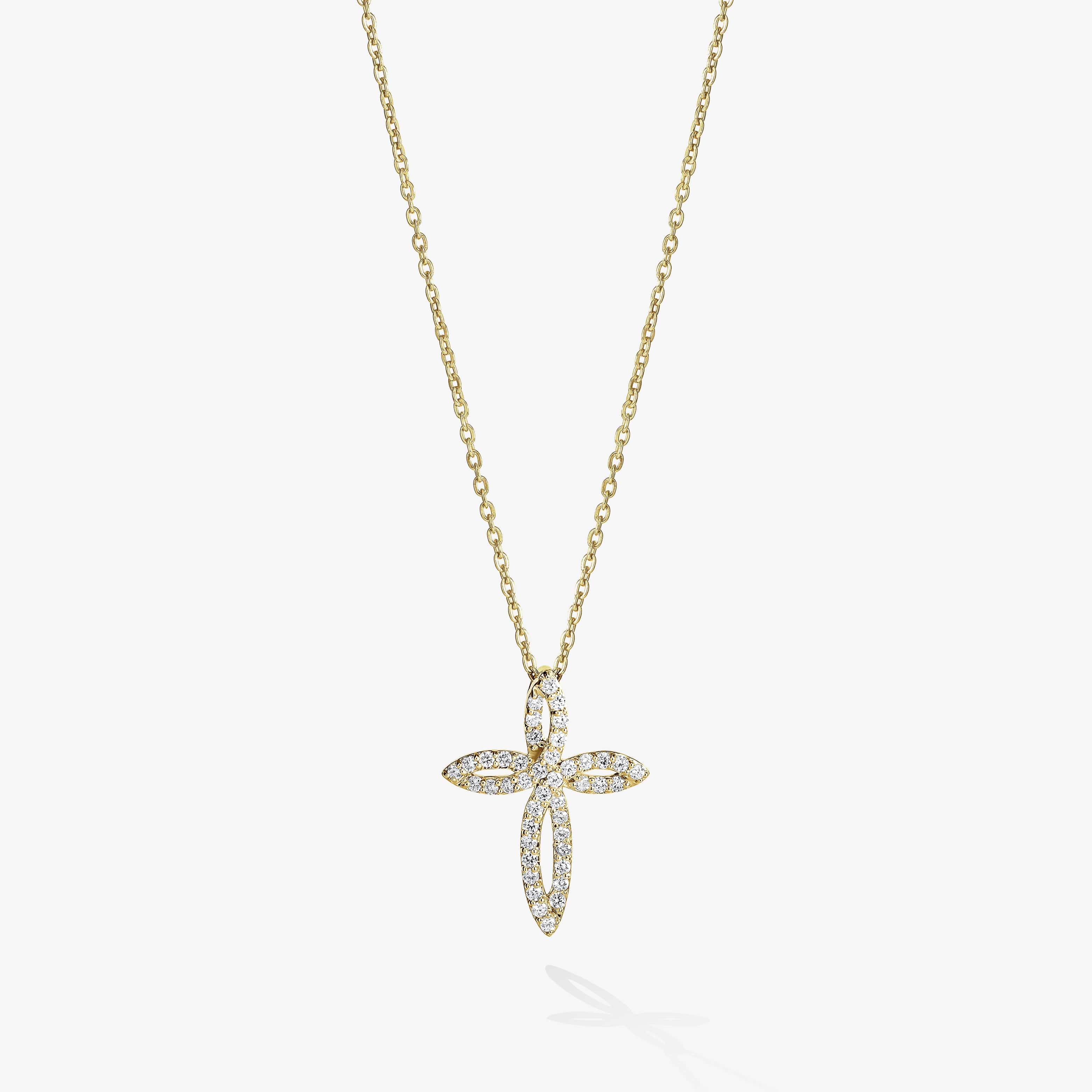 Sterling Silver Sideways Infinity Cross Necklace,infinity Cross  Lariat,blessed Faith Necklace,best Friend Gift,godmother Gift,custom Note -  Etsy