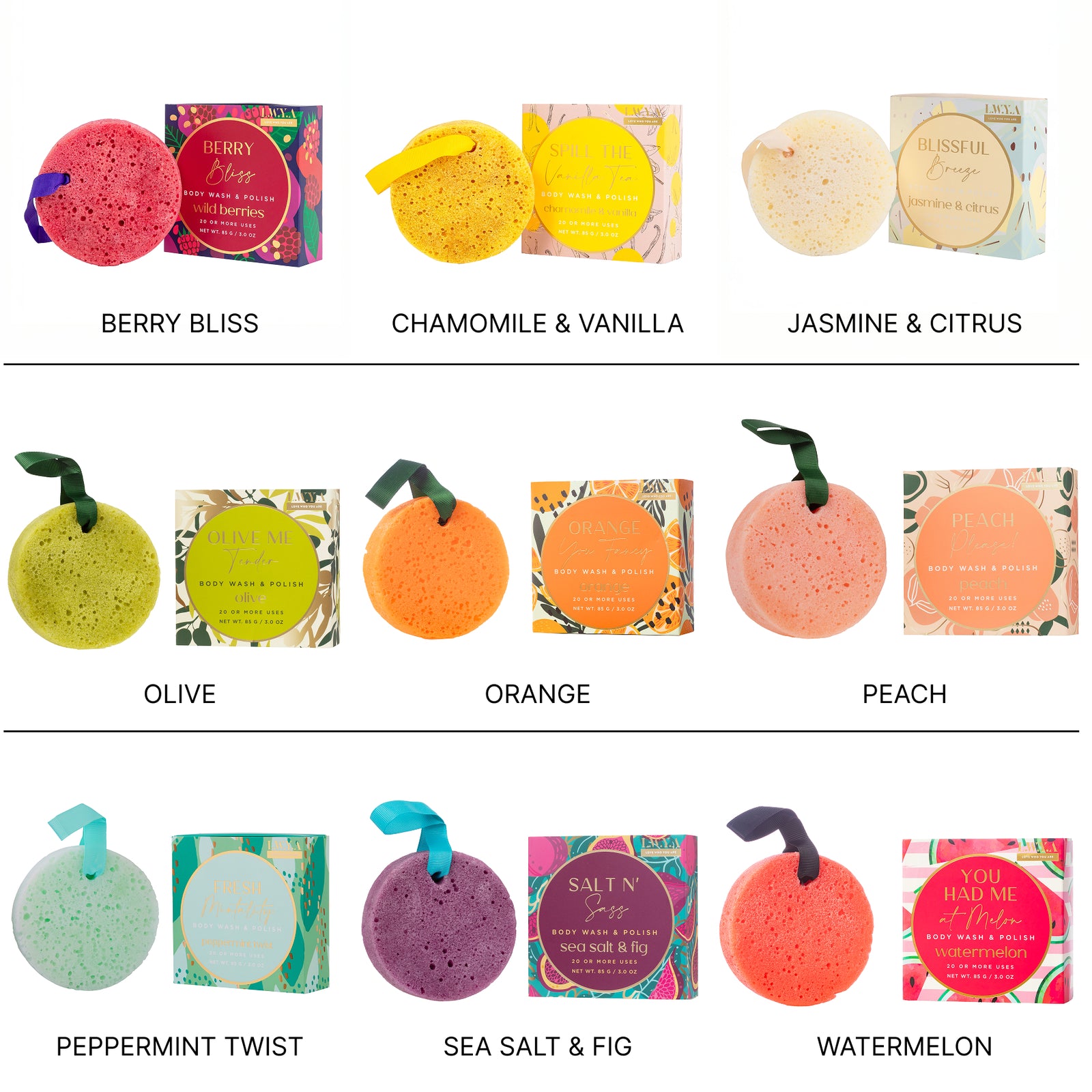 Body Wash & Polish  3 pc Collection