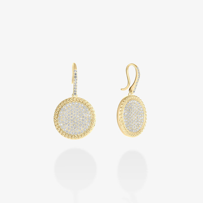 Circle of Life Pavé Earrings