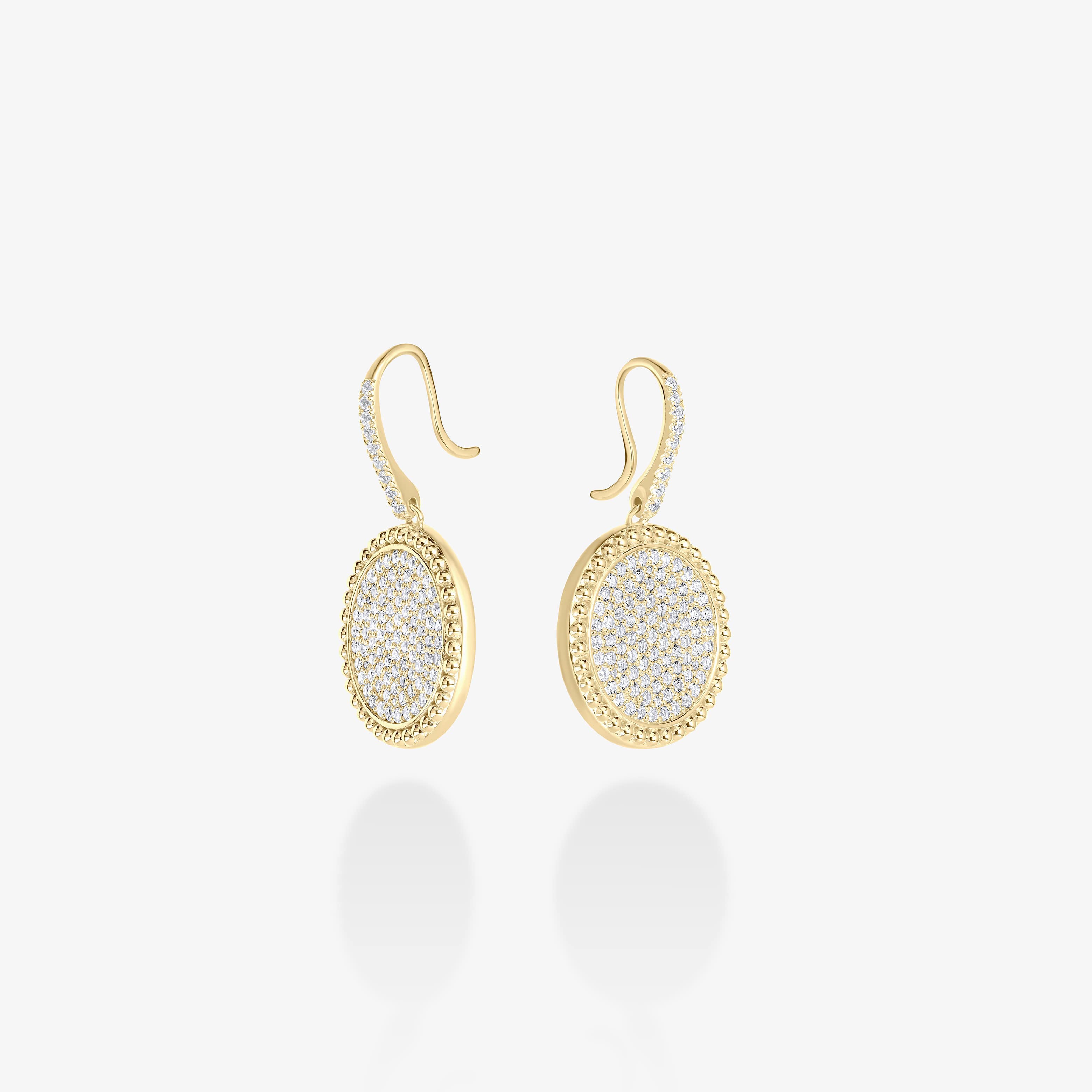 Circle of Life Pavé Earrings