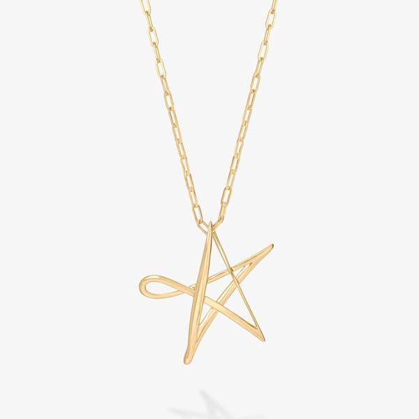 ミュージシャン Star Necklace Gold Shining Star Necklace
