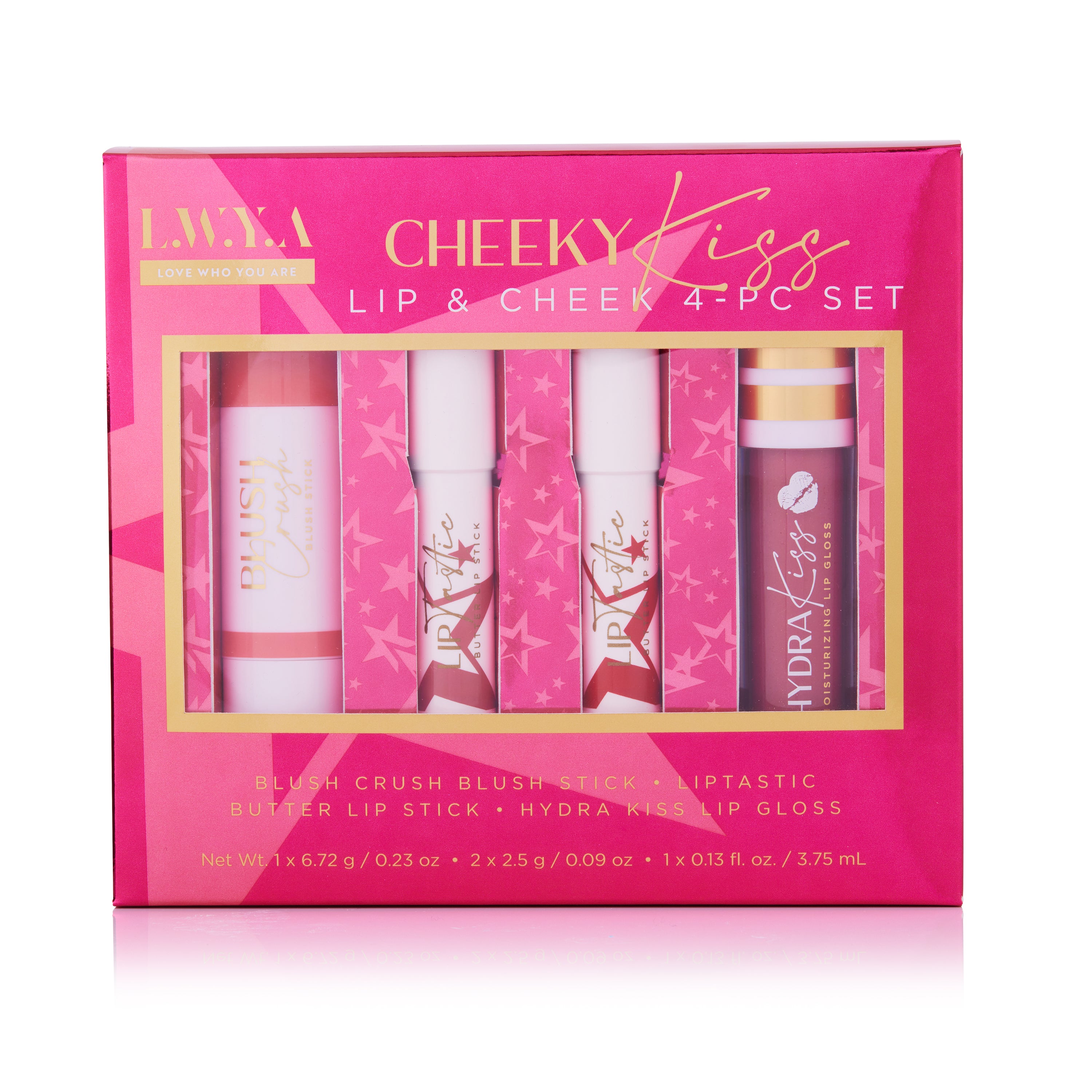 Cheeky Kiss 4PC Lip & Cheek Set