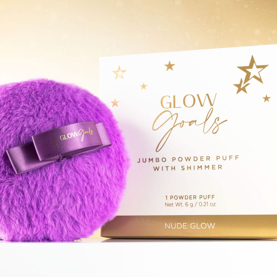 Glow Goals Jumbo Powder Puff With Shimmer