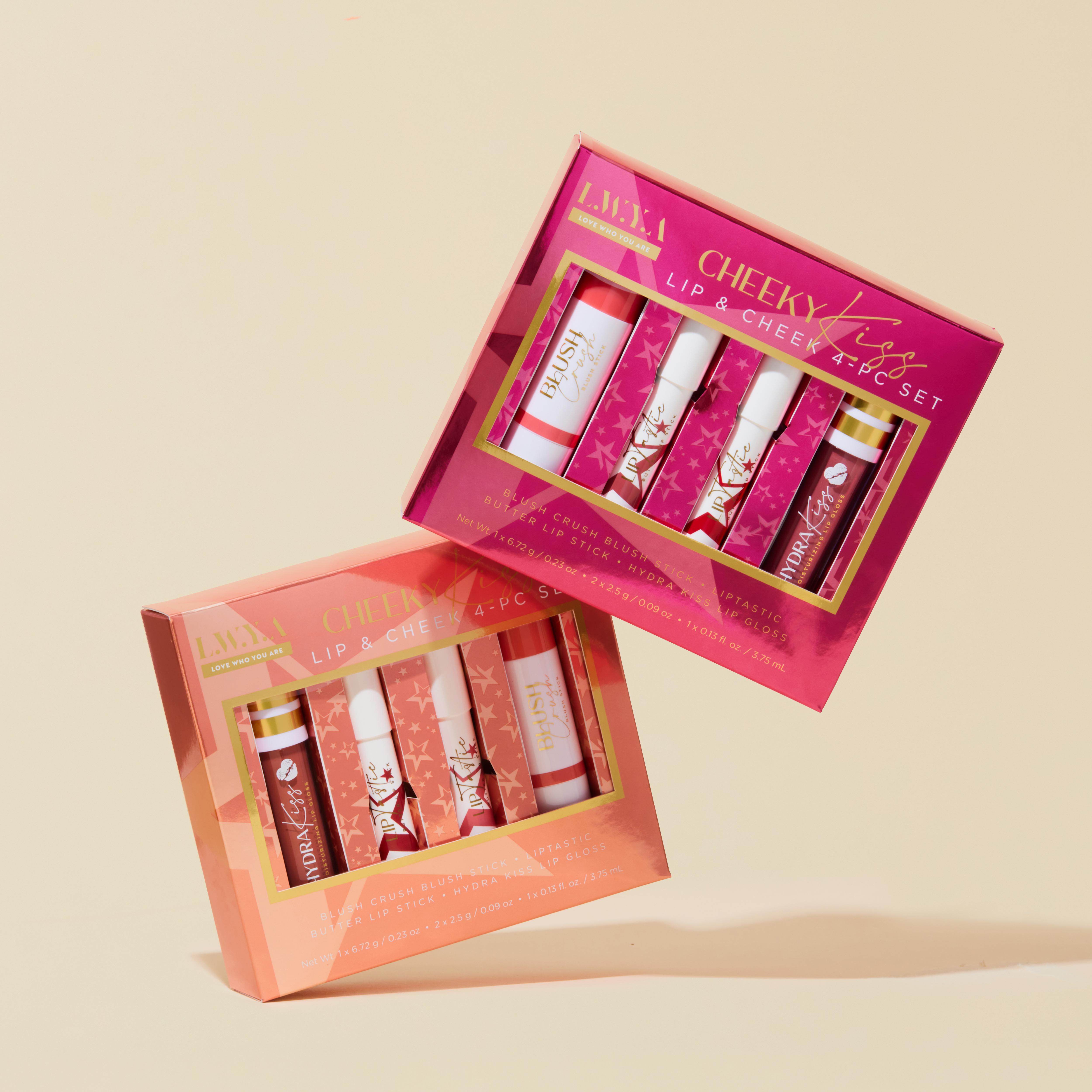 Cheeky Kiss 4PC Lip & Cheek Set