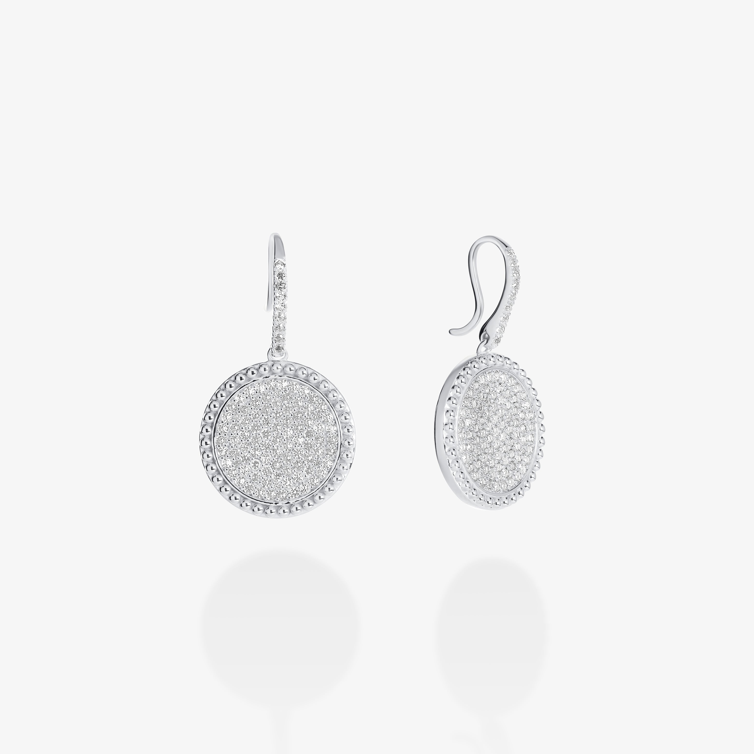 Circle of Life Pavé Earrings