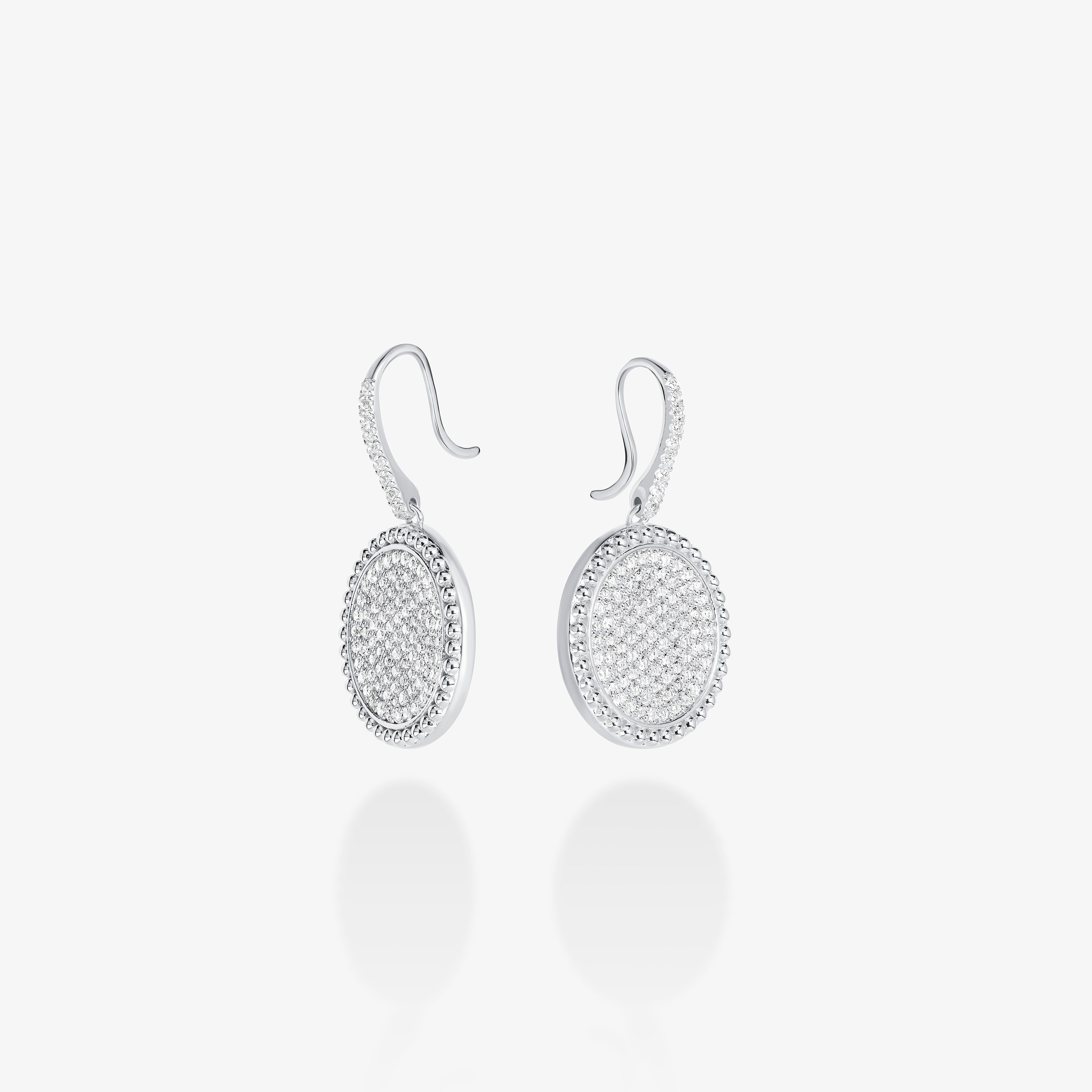 Circle of Life Pavé Earrings