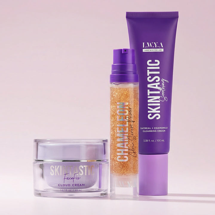 Spring Reset Routine Bundle (Skintastic Oatmeal Cleanser + Glow Serum + Skintastic Cream)